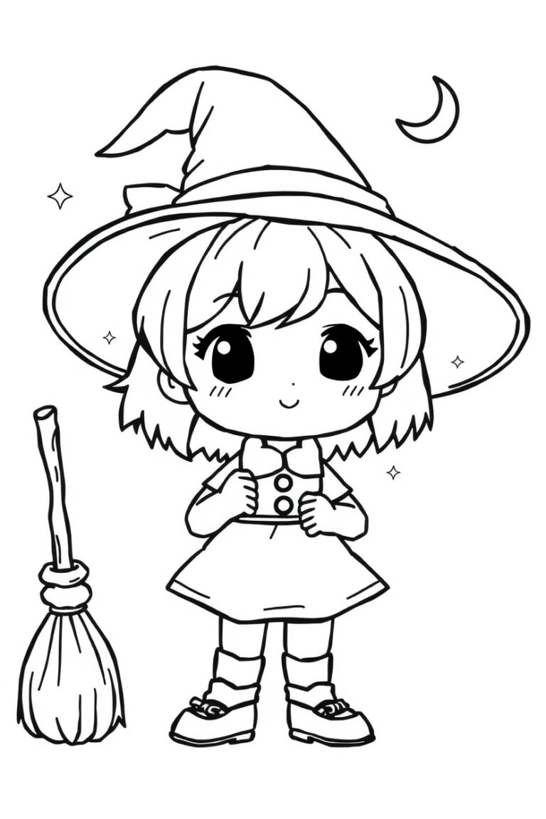 30 chibi coloring pages