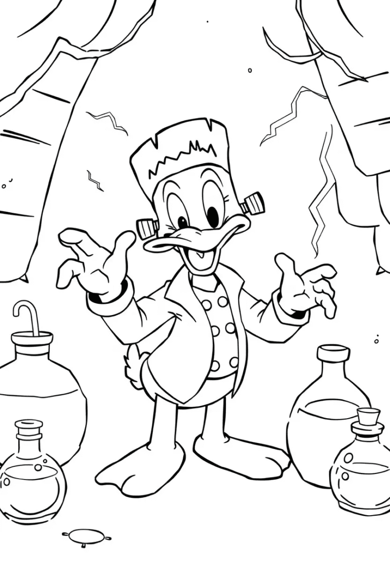 20 disney halloween coloring pages