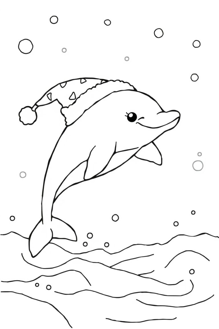 20 dolphin coloring sheets