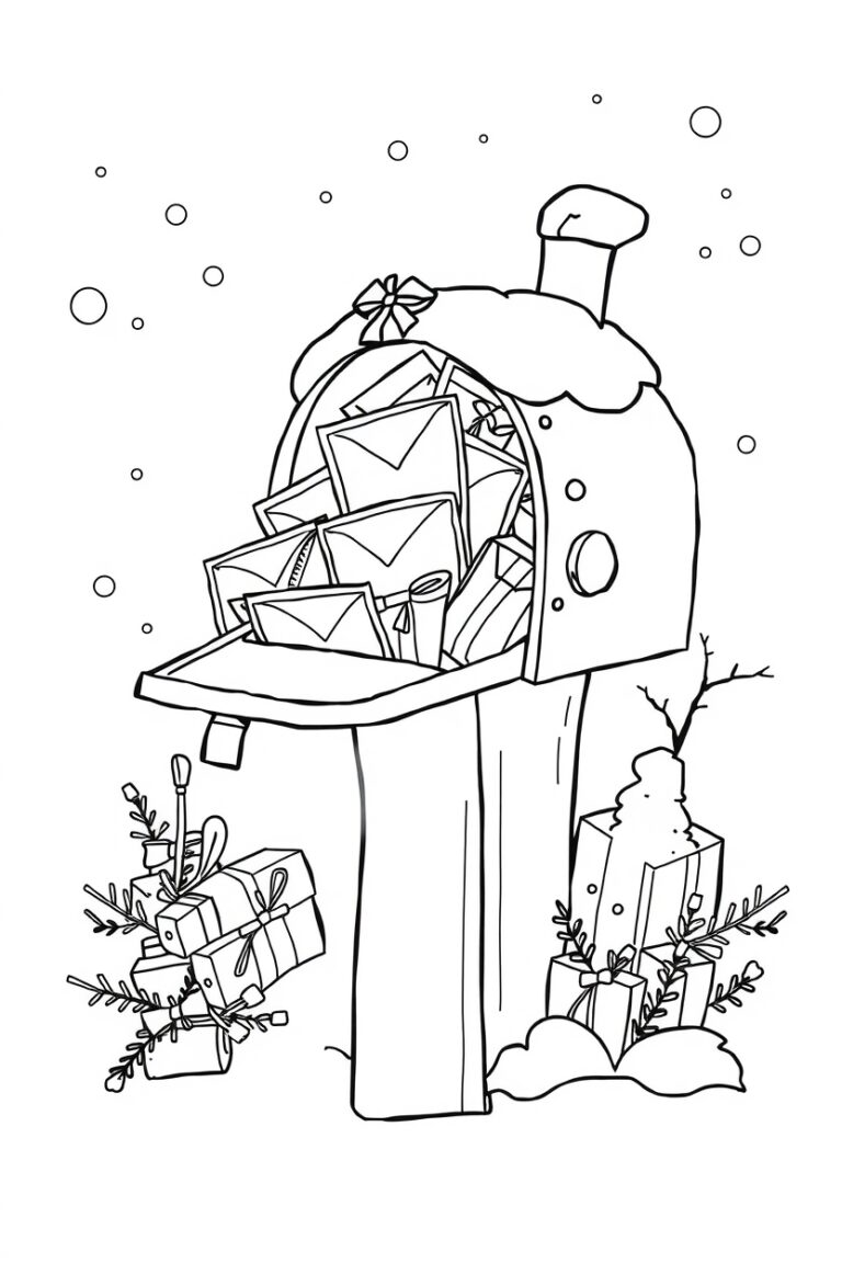 20 holiday coloring pages