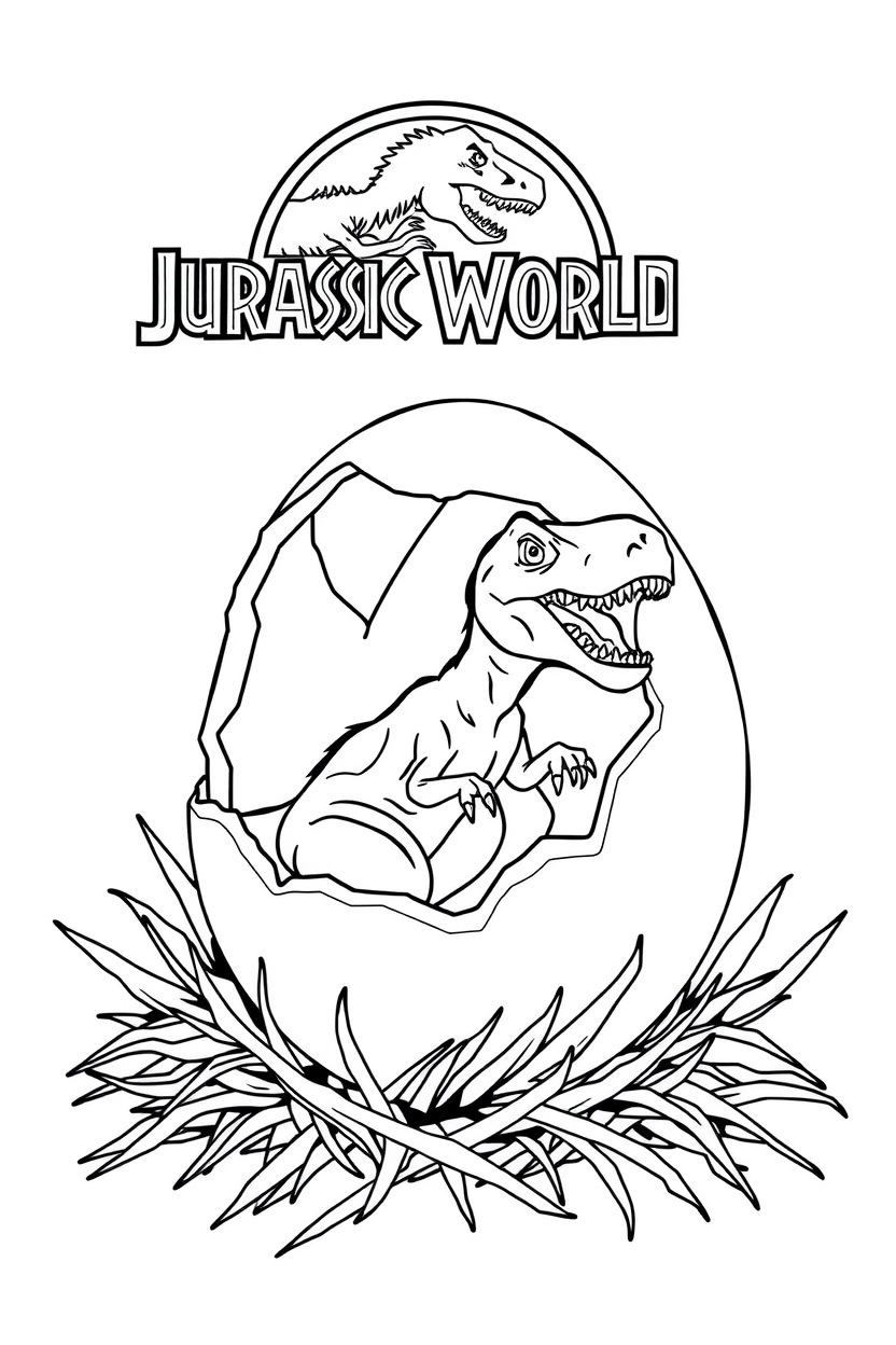 20 jurassic world coloring pages
