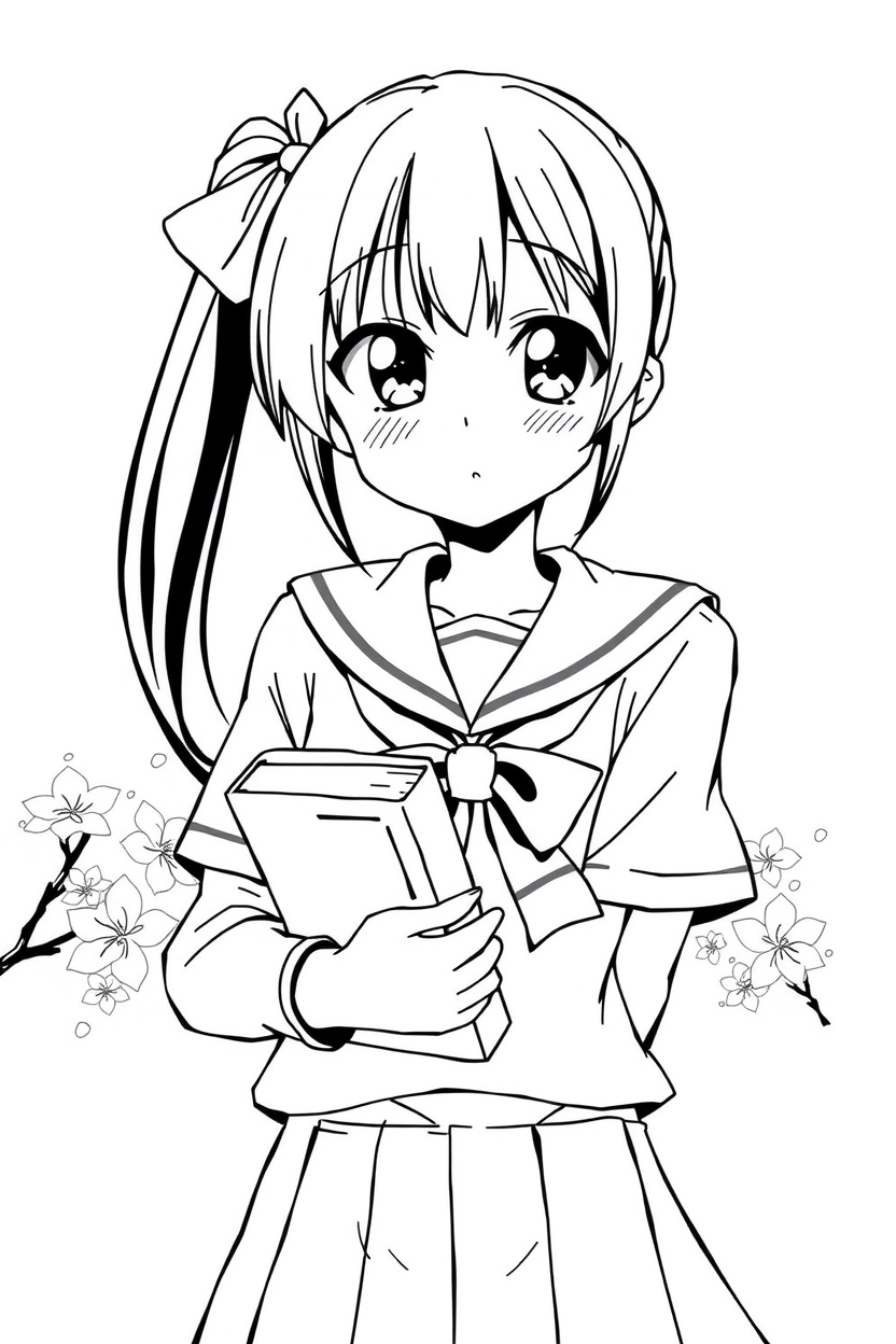20 manga coloring pages