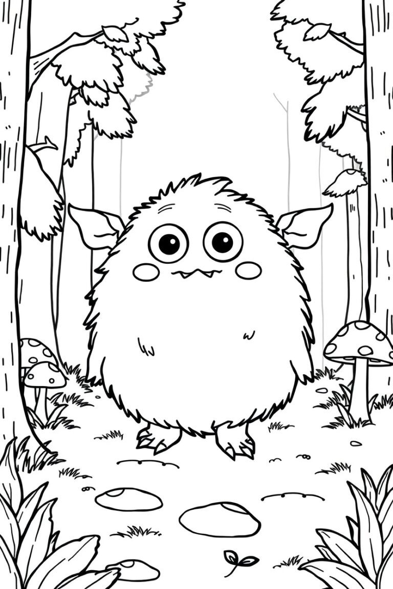 20 monster coloring pages