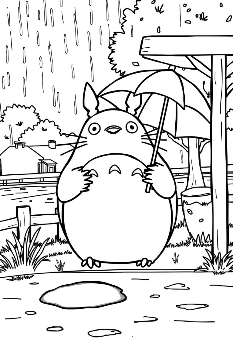 20 studio ghibli coloring pages