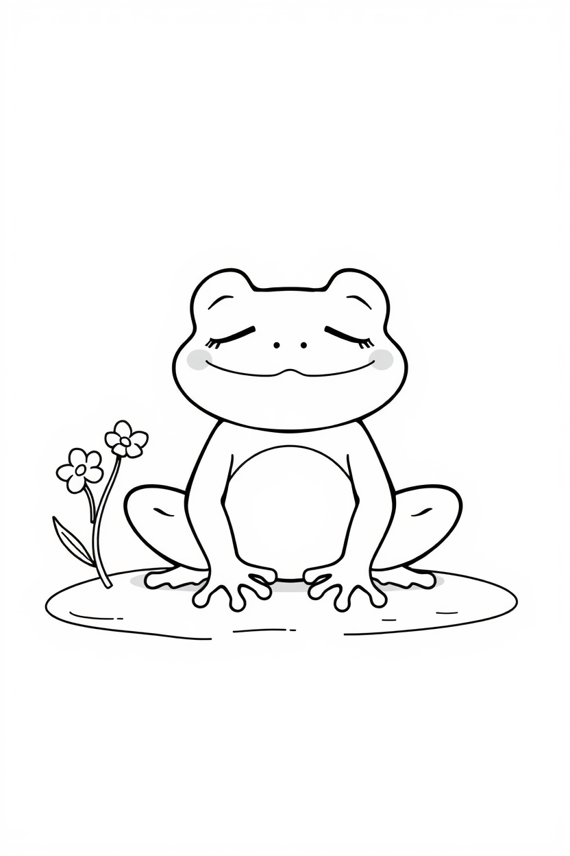 20 frog coloring pages