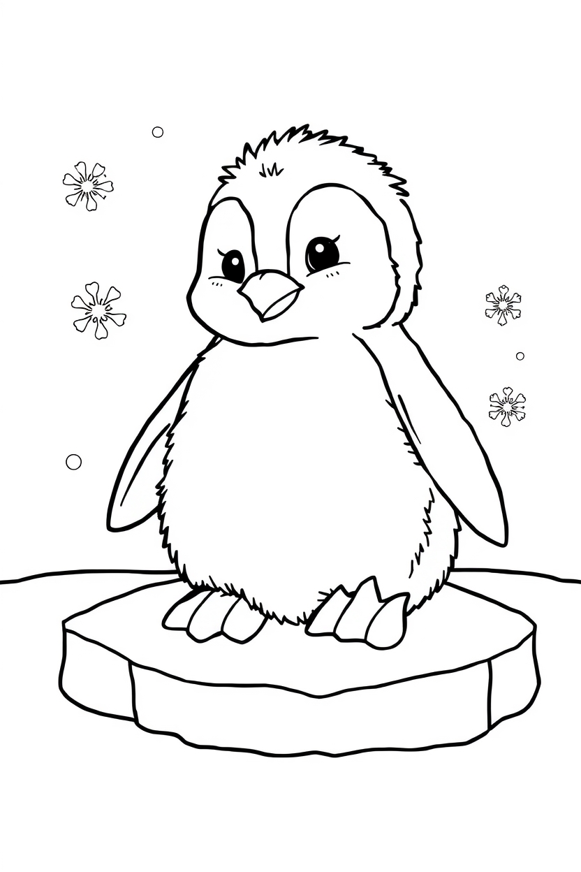 21 penguin coloring pages