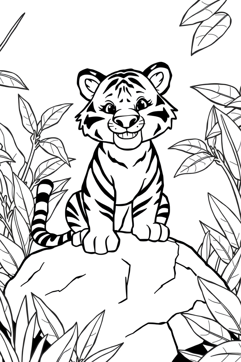 20 tiger coloring pages