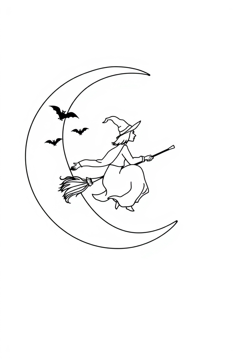 21 witch coloring pages